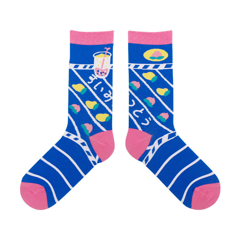 DAMAHOOV Tea Series Of Original New Autumn Winter Thick Cotton Socks Japanese Girls Cartoon Cute Socks